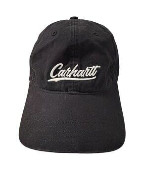 Carhartt Black Script Logo Adjustable Baseball Cap Hat Strapback